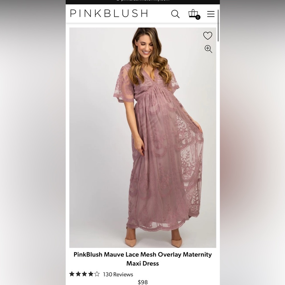 Pink blush mauve dress